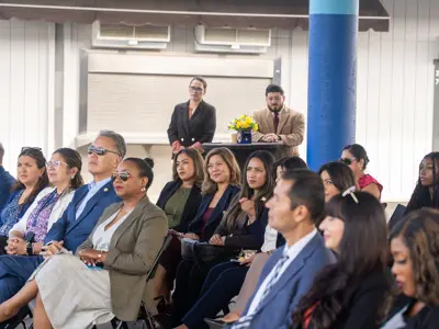 Dignitaries seated in audience