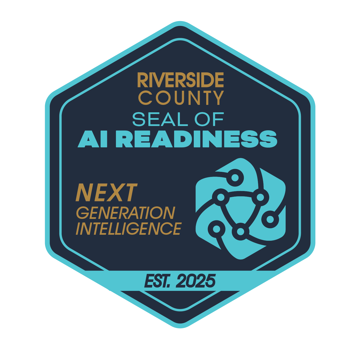 Riverside County Seal of AI Readiness. Next Generation Intelligence. Est 2026