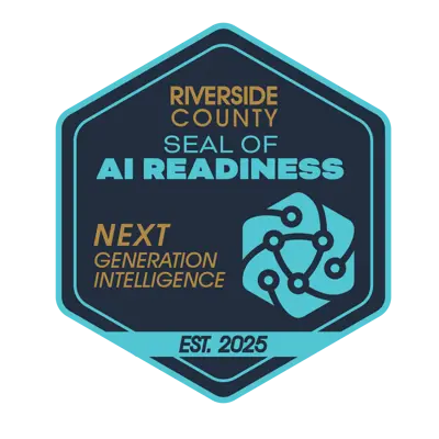 Riverside County Seal of AI Readiness. Next Generation Intelligence. Est 2026