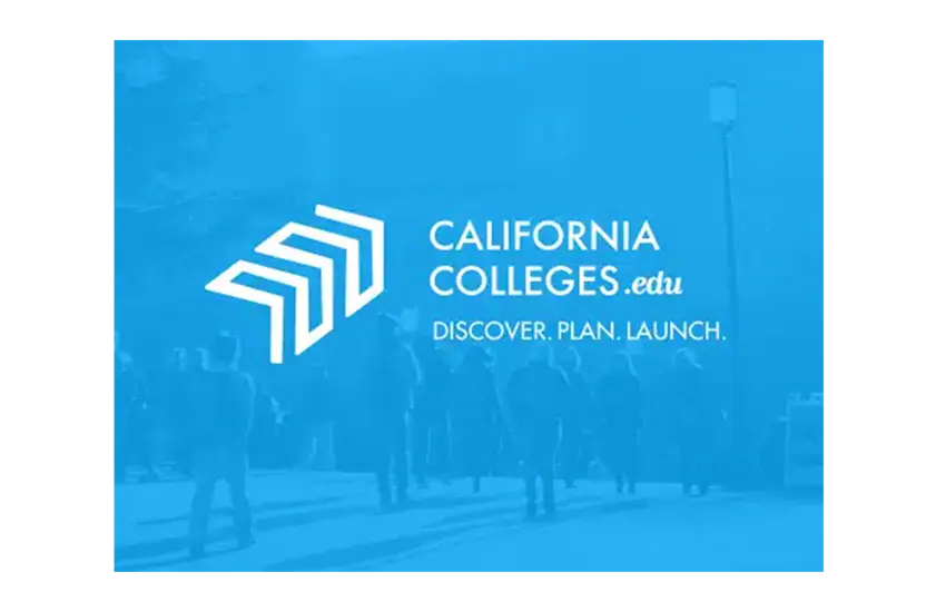 California Colleges . edu logo. Discover. Plan. Launch. 